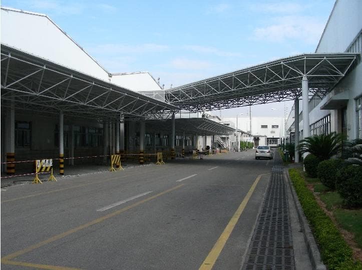 九龙坡加油站网架安装
