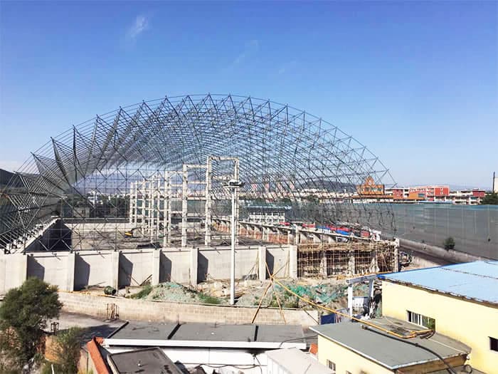 九龙坡煤矿储煤棚网架工程
